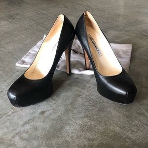 Brian Atwood leather Maniac platform pumps